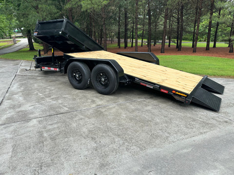 Side Dump, Tilt Deck Trailer Combination, 12,000lb GVWR