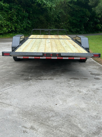 NC Jobsite Tilt trailer Sale 15000lb LED lights, knife edge toe plate