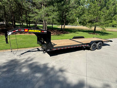 NC Jobsite Trailer Gooseneck Tilt Deck Trailer 15K