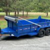 Dump Trailer heavy duty Ford Blue by Jobsite trailers in Lexington NC