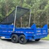 Dump Trailer heavy duty Ford Blue by Jobsite trailers in Lexington NC, buyers automatic tarp