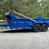 Dump Trailer heavy duty Ford Blue by Jobsite trailers in Lexington NC, buyers automatic tarp