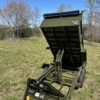 Dump Trailer heavy duty army green 520 hoist by Jobsite trailers in Lexington NC