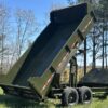 Dump Trailer heavy duty army green by Jobsite trailers in Lexington NC