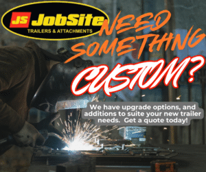 Custom Trailer Options for Equipment trailers, Dump trailers, Tilt trailers in North Carolina by Jobsite Trailers
